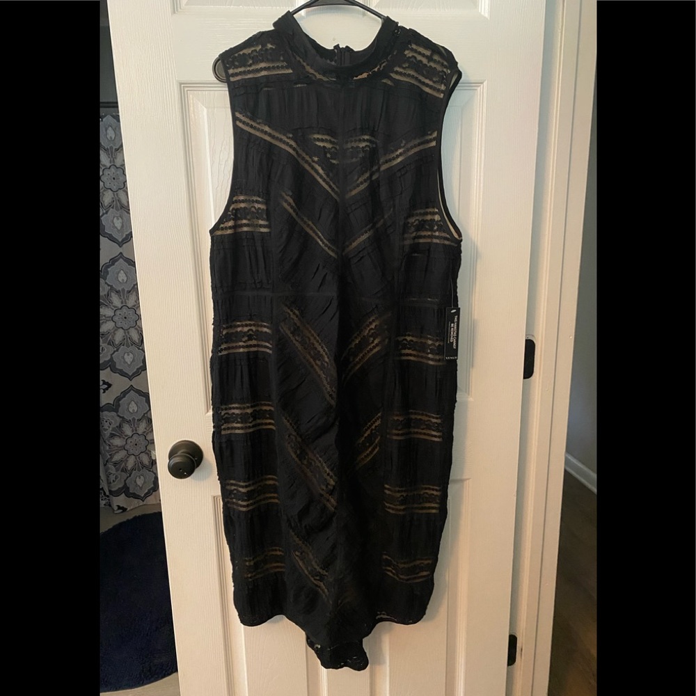 Size 22 black and nude sleeves dress by Venus